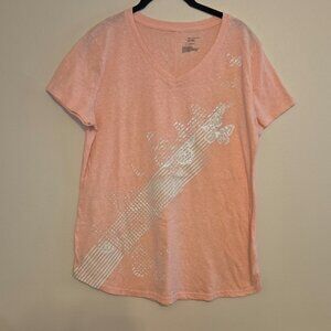 Pink Butterfly Print Shirt